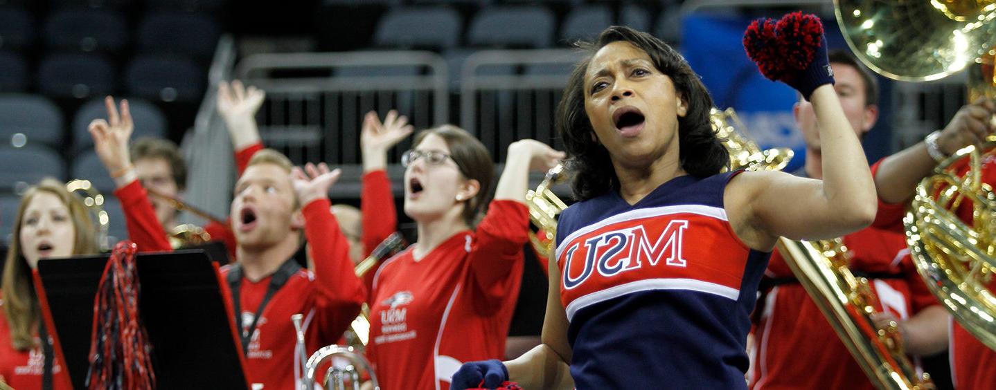 MSU Denver cheer team